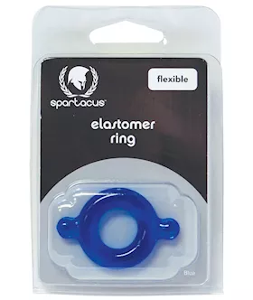 Spartacus Elastomer Cock Ring  Blue