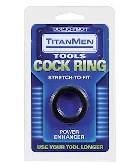 Titanmen Tools Cock Ring  Black