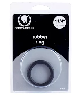 Spartacus 125quot Rubber Cock Ring  Black