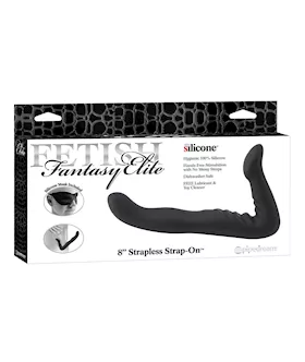 Fetish Fantasy Elite 8quot Strapless Strap On  Black
