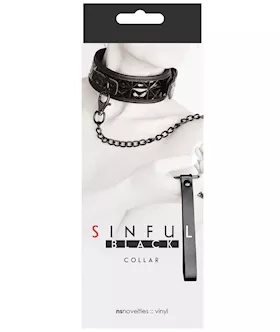 Sinful Collar  Black