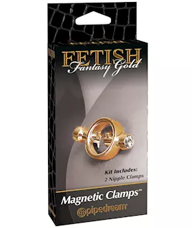Fetish Fantasy Gold Magnetic Nipple Clamps  Gold