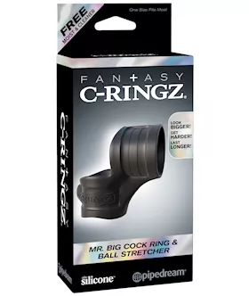 Fantasy CRingz Mr Big Cock Ring amp Ball Stretcher  Black
