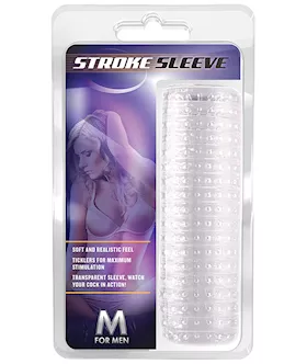 Blush M for Men Stroke Sleeve  Clear