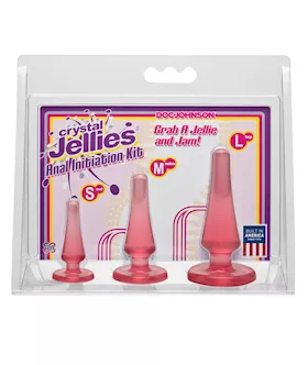Crystal Jellies Anal Initiation Kit  Pink