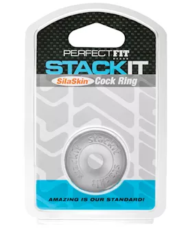 Perfect Fit Stackit Cock Ring  Clear