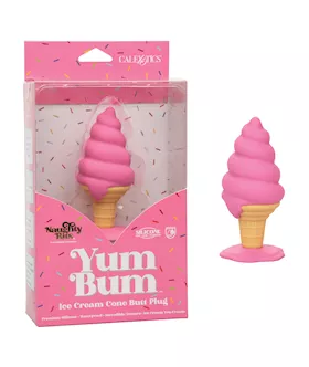 Naughty Bits Yum Bum Ice Cream Cone Butt Plug Pink