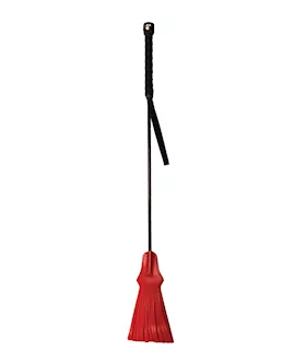 Rouge Tasseled Riding Crop  Red