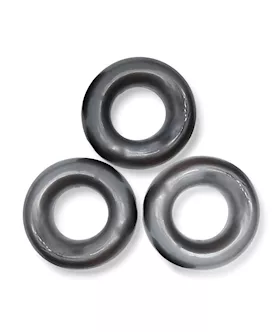 Oxballs Fat Willy 3 Pack Jumbo Cock Rings  Steel
