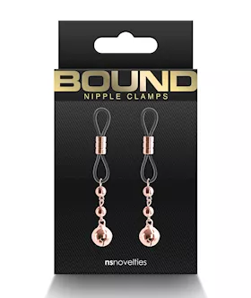 Bound D1 Nipple Clamps  Rose Gold