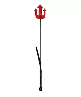 Rouge Devil Riding Crop  Red