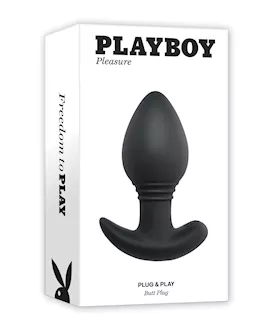 Playboy Pleasure Plug amp Play Butt Plug Navy