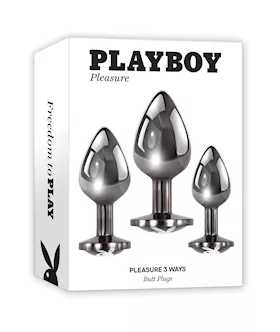 Playboy Pleasure Pleasure 3 Ways Butt Plugs