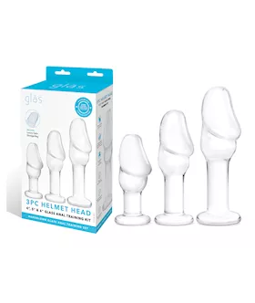 Glas Helmet Head Anal Training Kit Set of 3