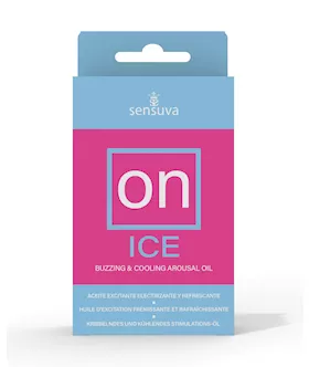 ON Ice Buzzing amp Cooling Female Arousal Oil Medium Box  5 ml Bottle