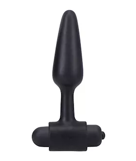 In A Bag 4quot Vibrating Butt Plug Black