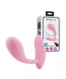 Pretty Love Baird AppEnabled Vibrating Butt Plug Hot Pink