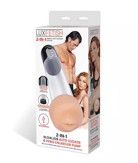 Lux Fetish 2in1 Blowjob Sucker amp Penis Enlarger Pump