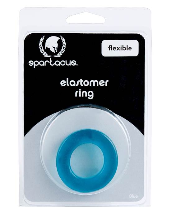 Spartacus Elastomer Cock Ring  Metro Blue