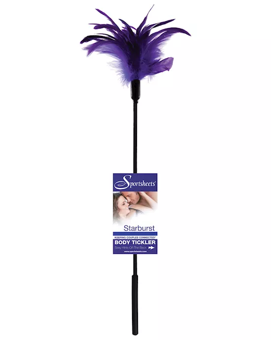 Sportsheets Body Tickler Starburst Feather - Violet