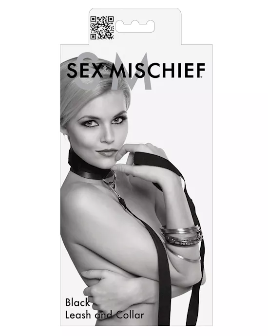 Sex & Mischief Leash & Collar - Black