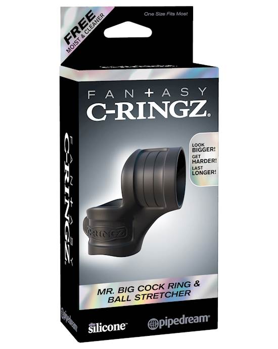Fantasy CRingz Mr Big Cock Ring amp Ball Stretcher  Black