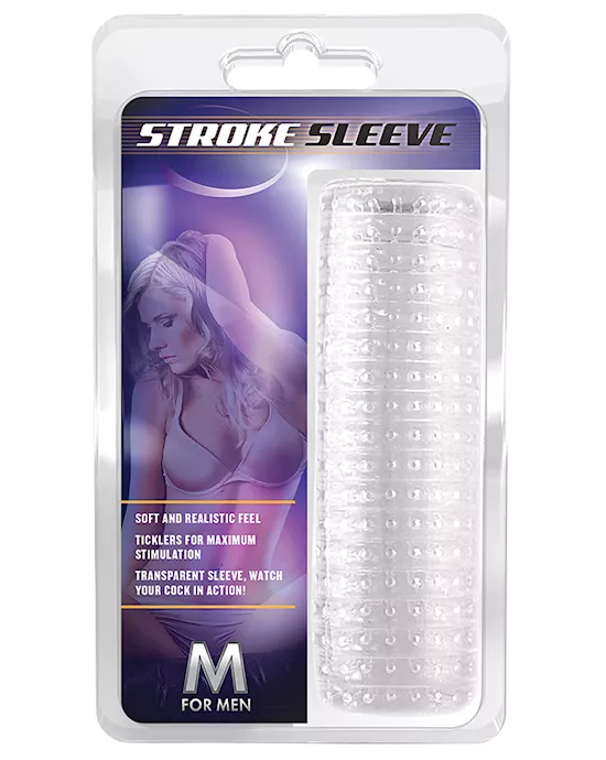 Blush M For Men Stroke Sleeve - Clear