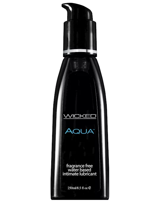 Wicked Sensual Care Aqua Water Based Lubricant - 8.5 Oz Fragrance Free