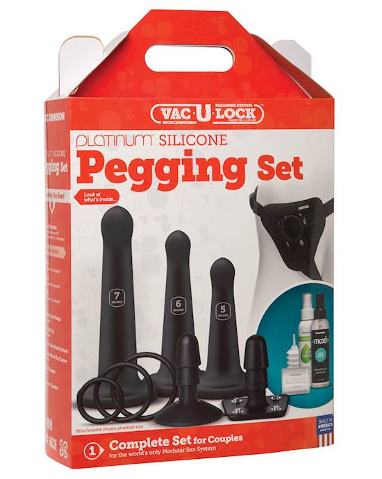 VacULock Silicone Pegging Set  Black