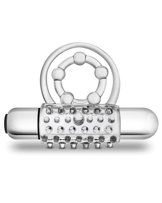 Blush Stay Hard Super Clitifier Cock Ring  Clear