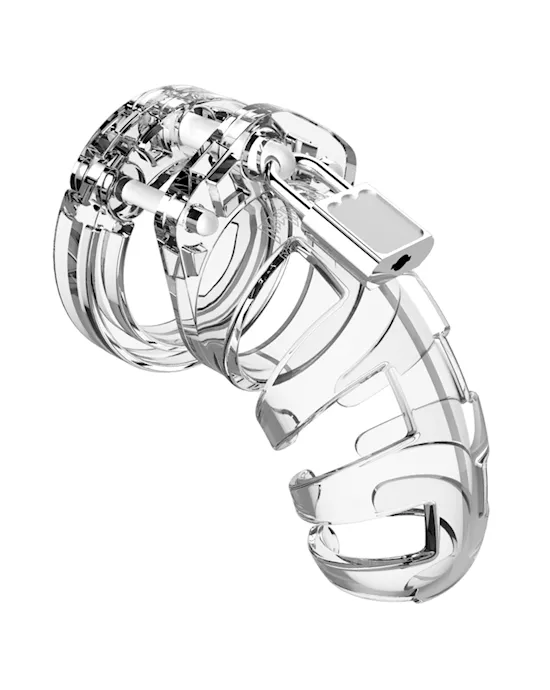 Shots Man Cage Chastity 3.5" Cock Cage Model 2 - Clear