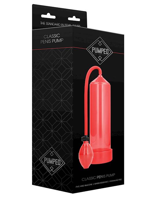 Shots Pumped Classic Penis Pump  Red