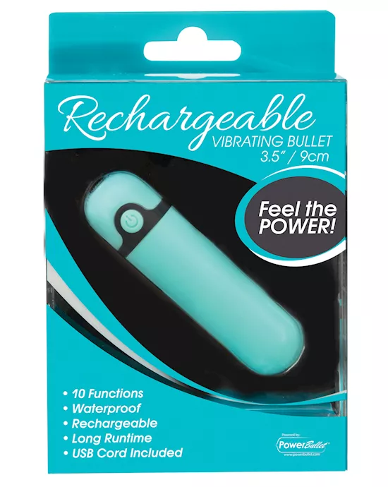 Simple & True Rechargeable Vibrating Bullet - Teal