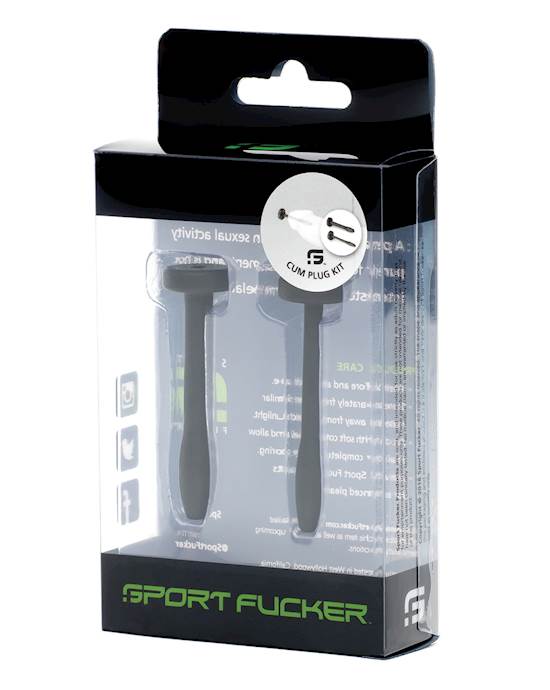 Sport Fucker Cum Plug Kit  Black