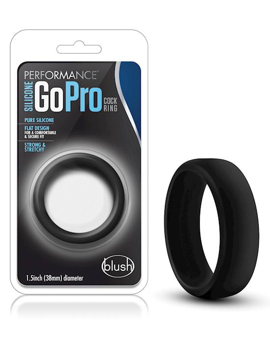 Blush Performance Silicone Go Pro Cock Ring  Black
