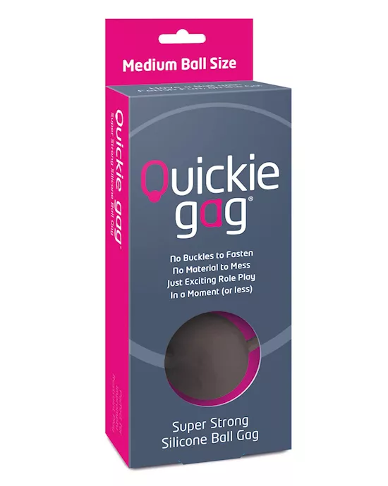 Quickie Ball Gag Medium - Black