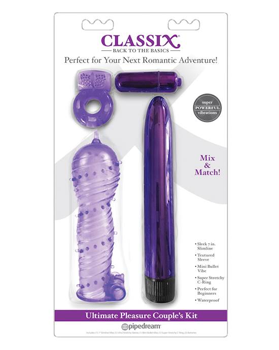 Classix Ultimate Pleasure Couples Kit  Purple