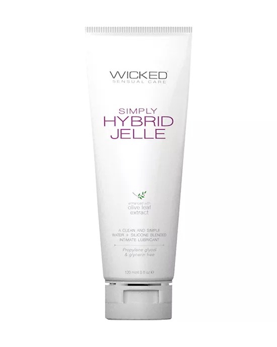 Wicked Sensual Care Simply Hybrid Jelle Lubricant - 4 Oz