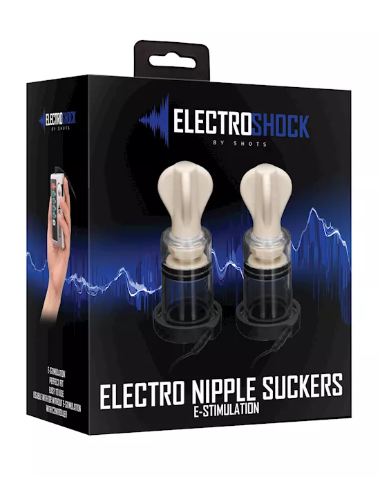 Shots Electroshock Nipple Suckers - Clear