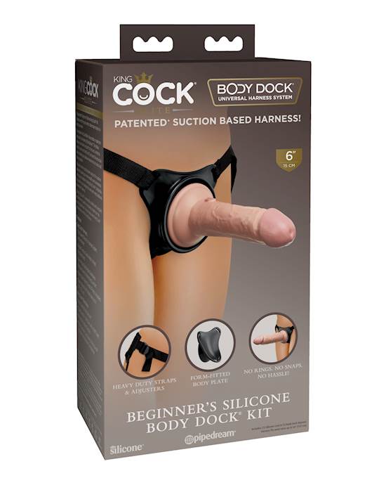 King Cock Elite Beginner039s Silicone Body Dock Kit