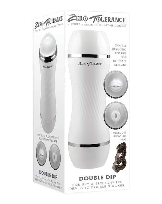 Zero Tolerance Double Dip Stroker  White