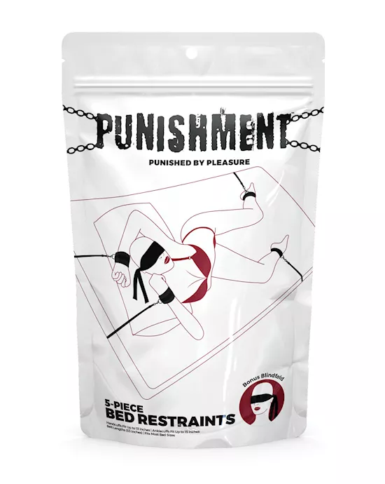 Punishment 5 Pc Bed Restraints