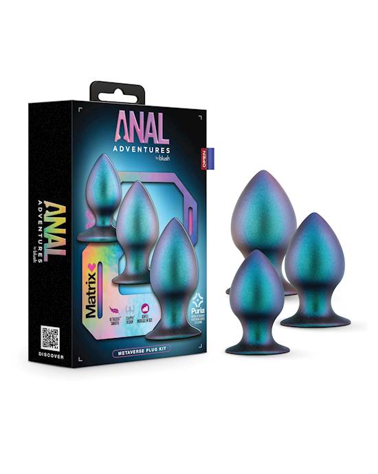 Blush Anal Adventures Matrix Metaverse Plug Kit  Spruce