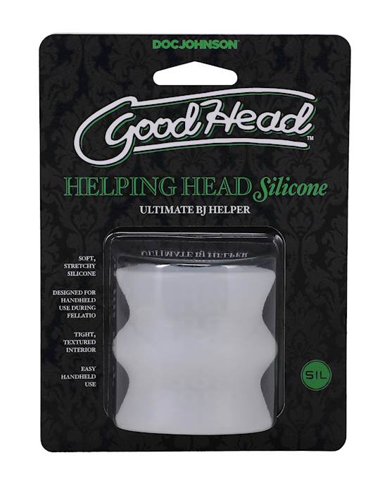 GoodHead Helping Head Silicone Stroker  Frost
