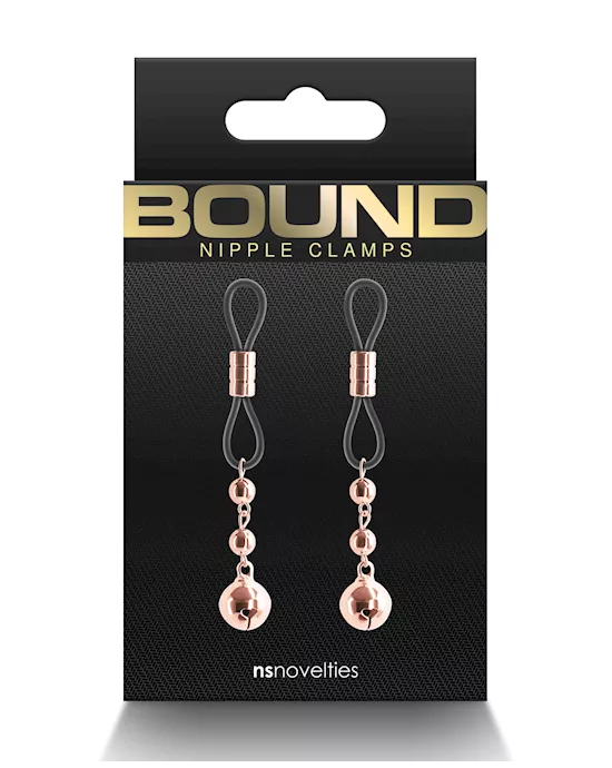 Bound D1 Nipple Clamps - Rose Gold