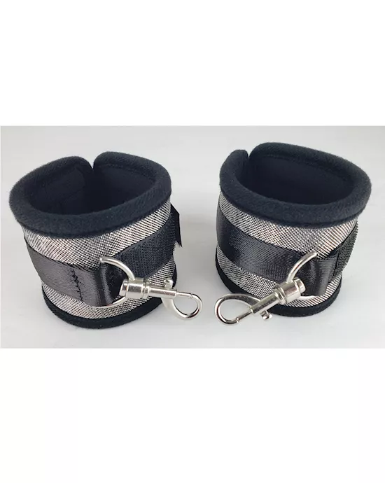 Spartacus Wrist Restraints - Neoprene Silver