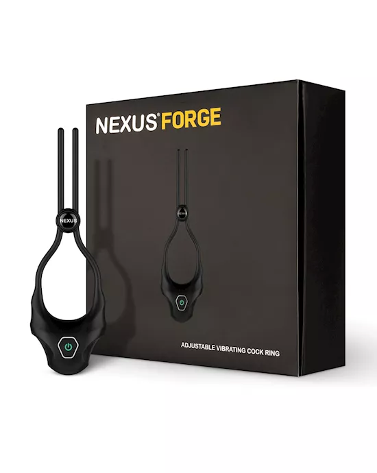 Nexus Forge Single Lasso Vibrating Cock Ring - Black