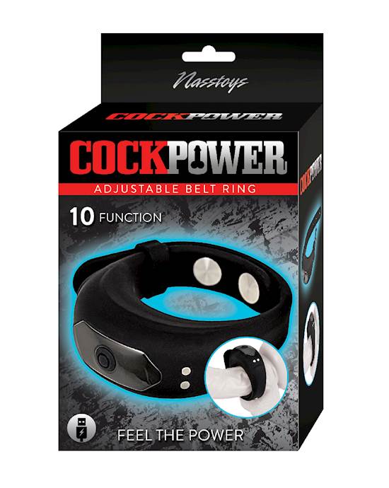 Cockpower Adjustable Belt Ring  Black
