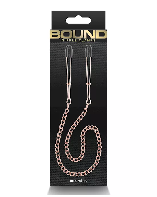 Bound Dc3 Nipple Clamps - Rose Gold