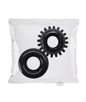 Rock Solid C Ring 2pk Refill 50pc Blk